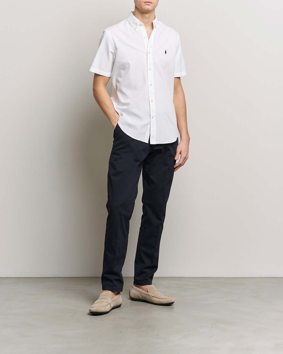 Homme | Chemises | Polo Ralph Lauren | Seersucker Short Sleeve Shirt White