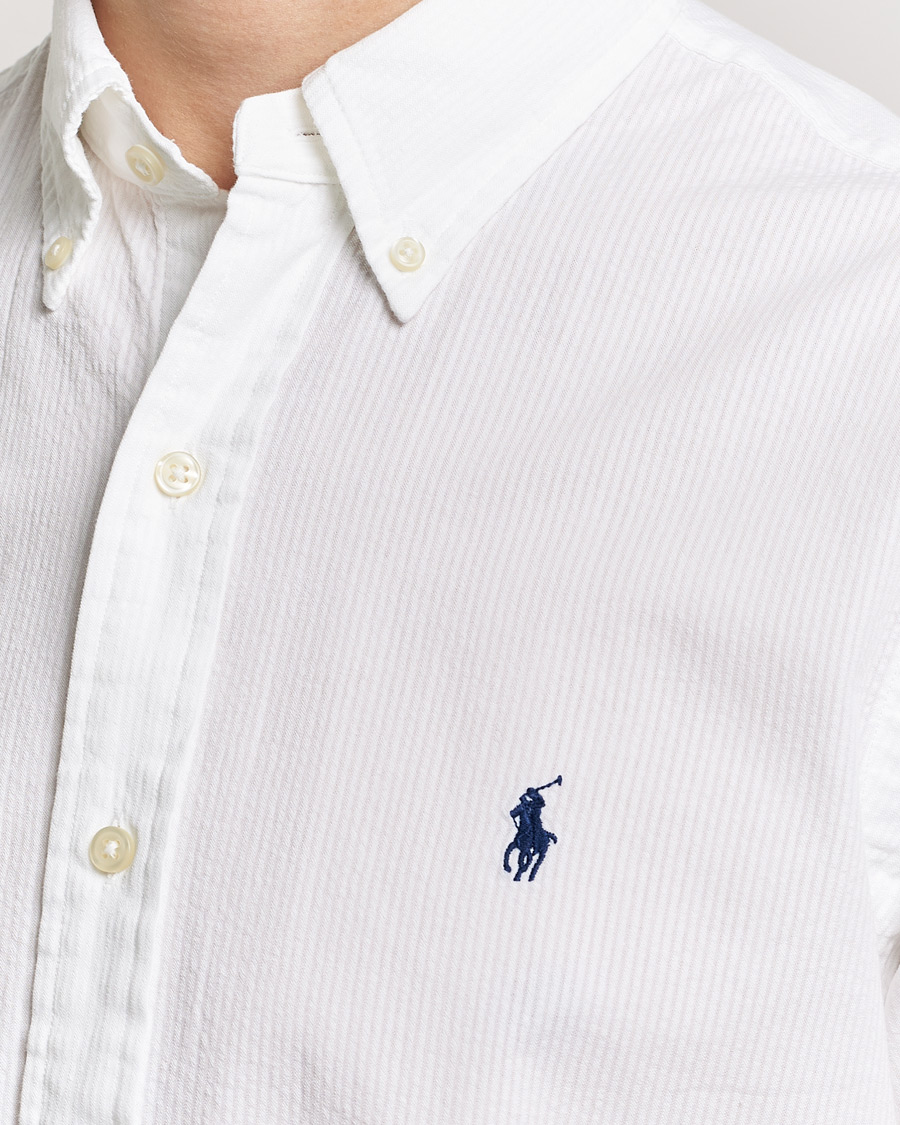 Homme | Chemises | Polo Ralph Lauren | Seersucker Short Sleeve Shirt White