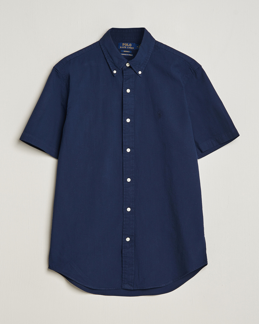 Homme | Chemises | Polo Ralph Lauren | Seersucker Short Sleeve Shirt Astoria Navy