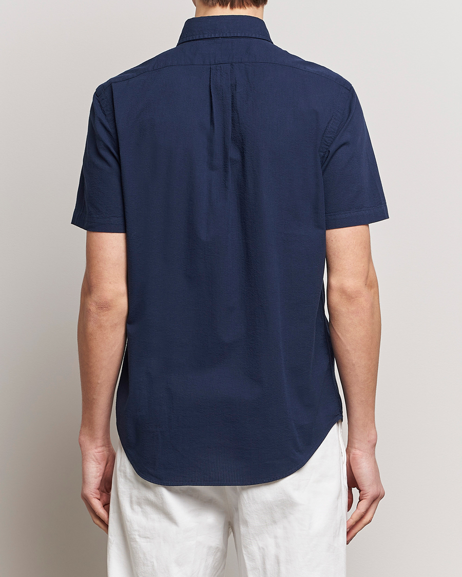 Homme | Chemises | Polo Ralph Lauren | Seersucker Short Sleeve Shirt Astoria Navy