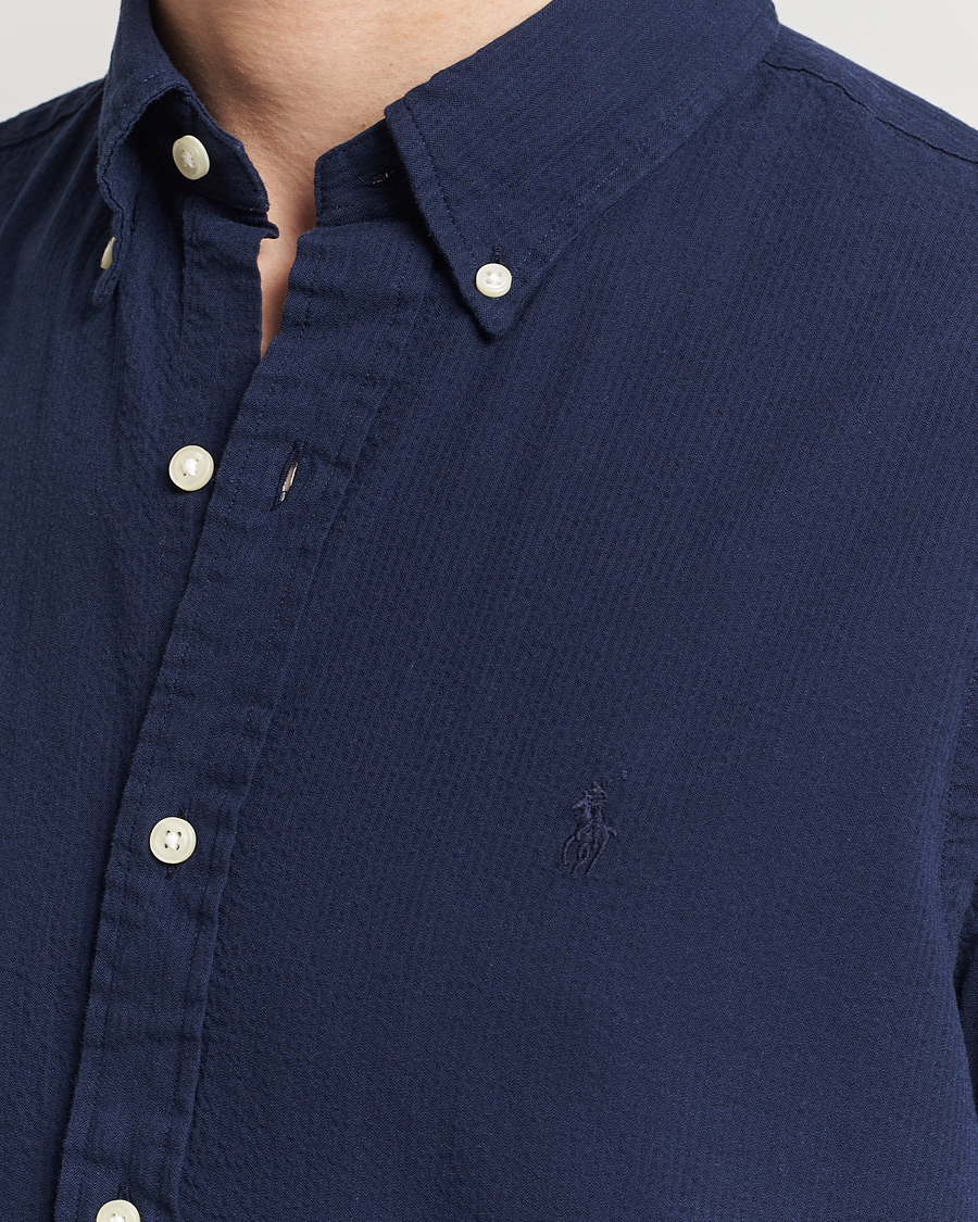 Homme | Chemises | Polo Ralph Lauren | Seersucker Short Sleeve Shirt Astoria Navy