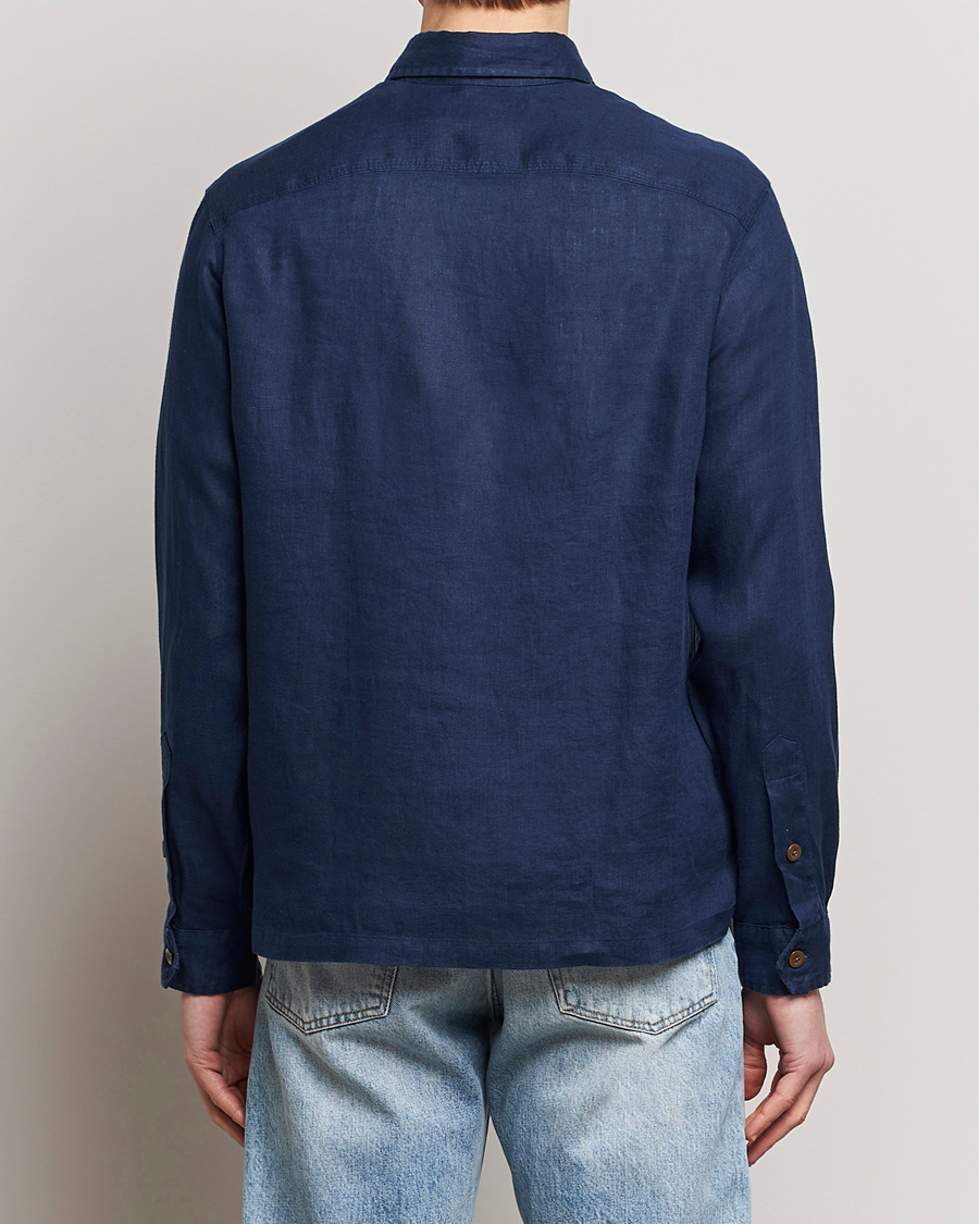 Homme | Chemises | Polo Ralph Lauren | Linen Overshirt Newport Navy