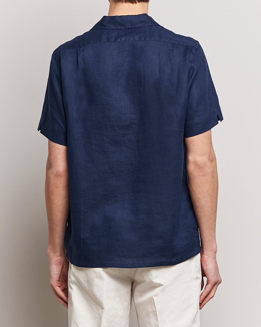 Homme | Chemises | Polo Ralph Lauren | Linen Pocket Short Sleeve Shirt Newport Navy