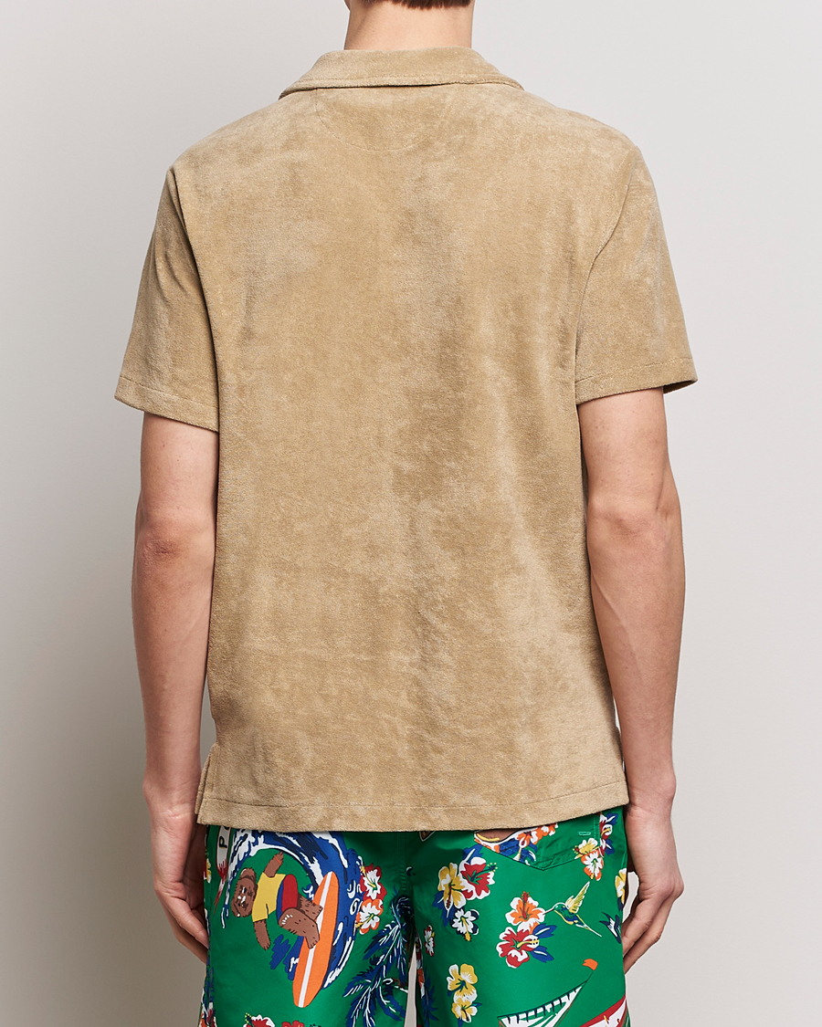Homme | Chemises | Polo Ralph Lauren | Cotton Terry Short Sleeve Shirt Coastal Beige
