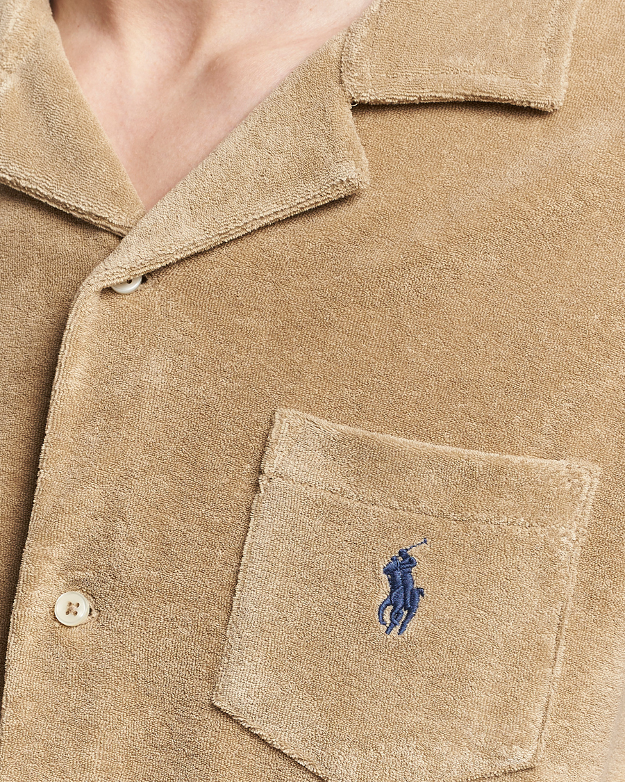 Homme | Chemises | Polo Ralph Lauren | Cotton Terry Short Sleeve Shirt Coastal Beige