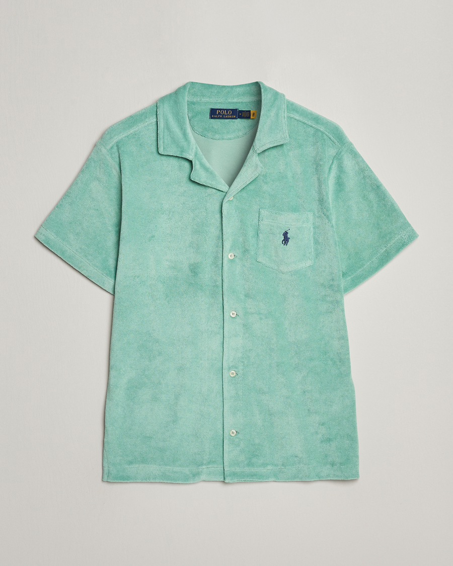 Homme | Chemises | Polo Ralph Lauren | Cotton Terry Short Sleeve Shirt Celadon