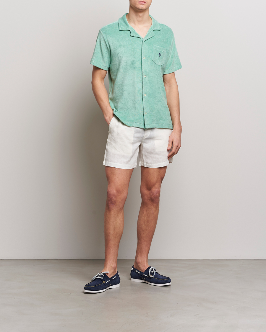 Homme | Chemises | Polo Ralph Lauren | Cotton Terry Short Sleeve Shirt Celadon