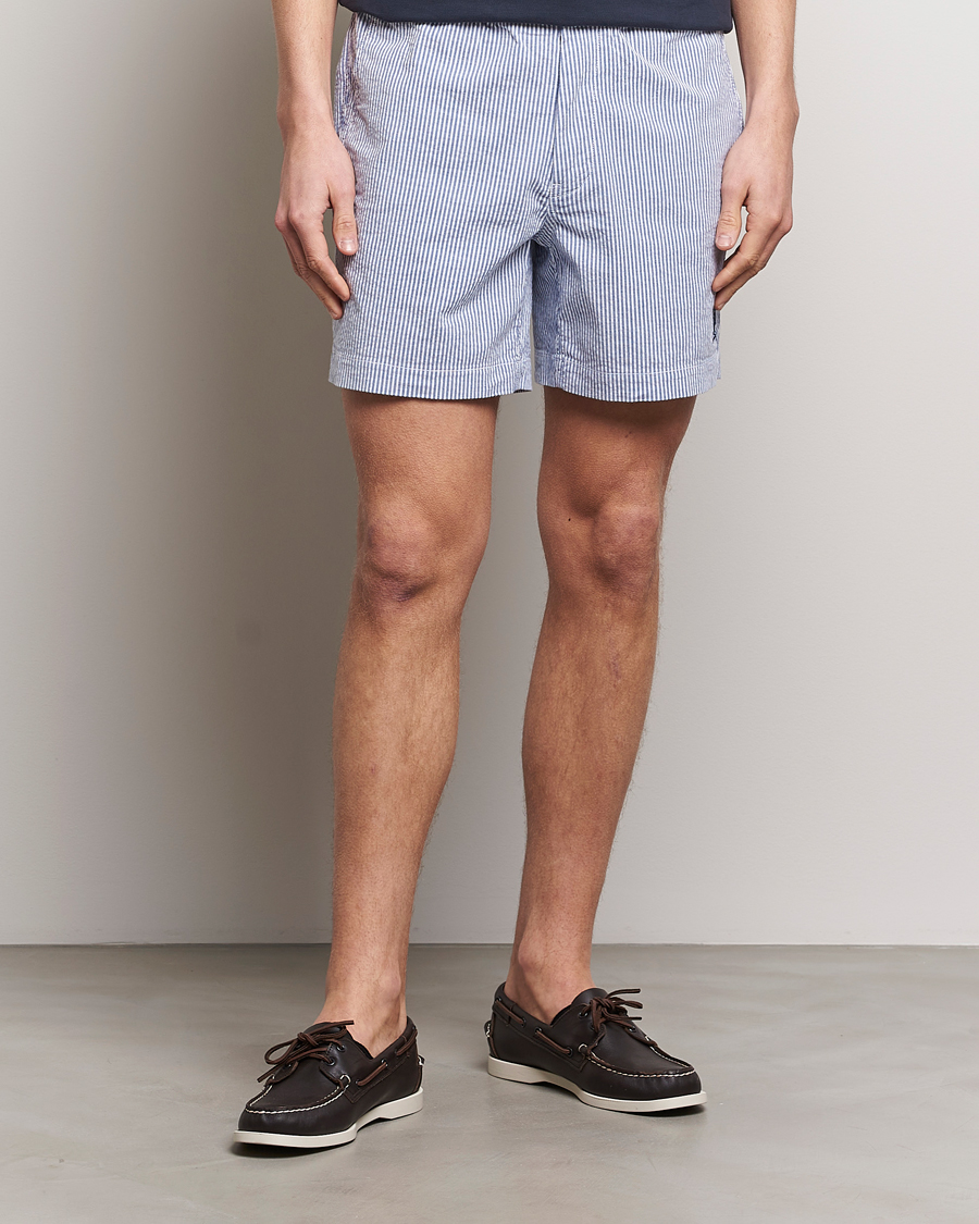 Homme | Shorts À Cordon De Serrage | Polo Ralph Lauren | Prepster Seersucker Shorts Blue