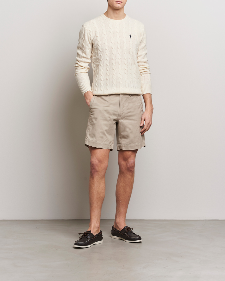 Homme | Shorts | Polo Ralph Lauren | Tailored Slim Fit Shorts Khaki Tan
