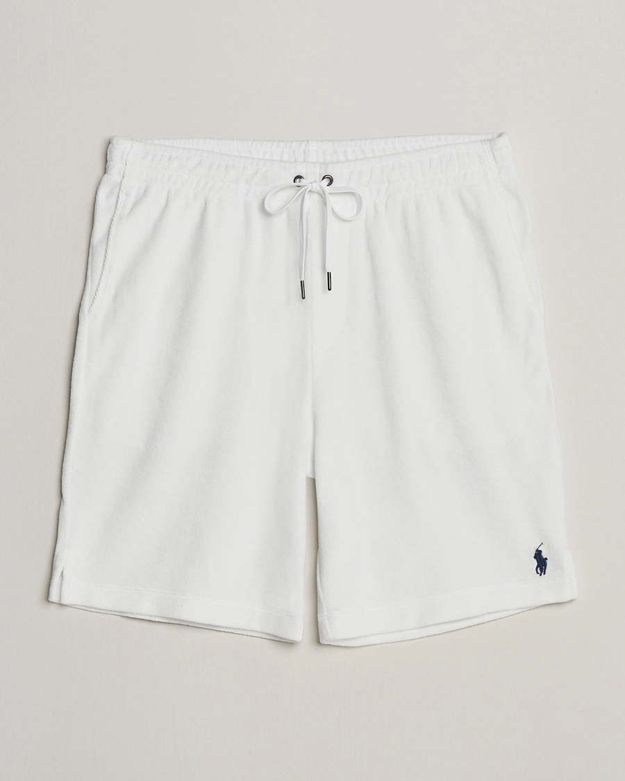 Homme | Shorts | Polo Ralph Lauren | Cotton Terry Drawstring Shorts White