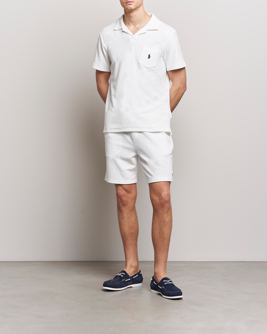 Homme | Shorts | Polo Ralph Lauren | Cotton Terry Drawstring Shorts White