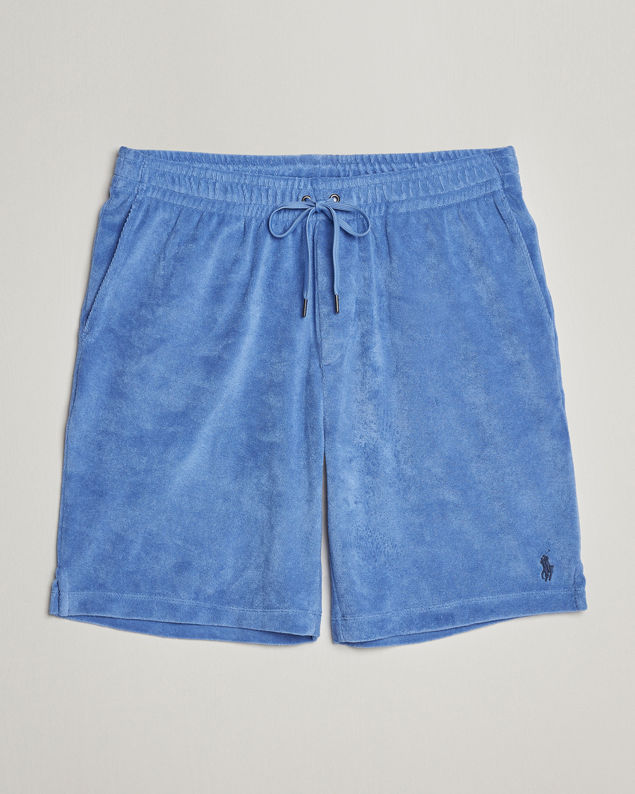 Homme | Shorts | Polo Ralph Lauren | Cotton Terry Drawstring Shorts Harbour Island Blue