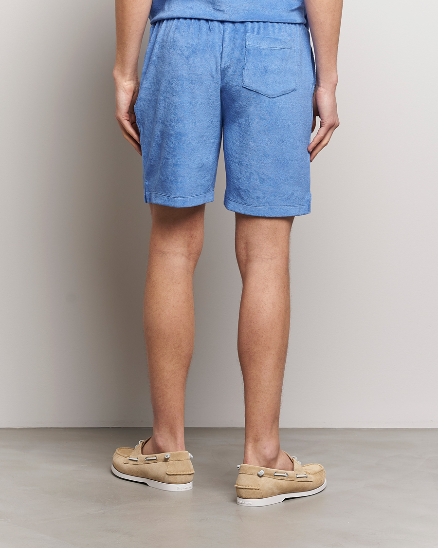 Homme | Shorts | Polo Ralph Lauren | Cotton Terry Drawstring Shorts Harbour Island Blue