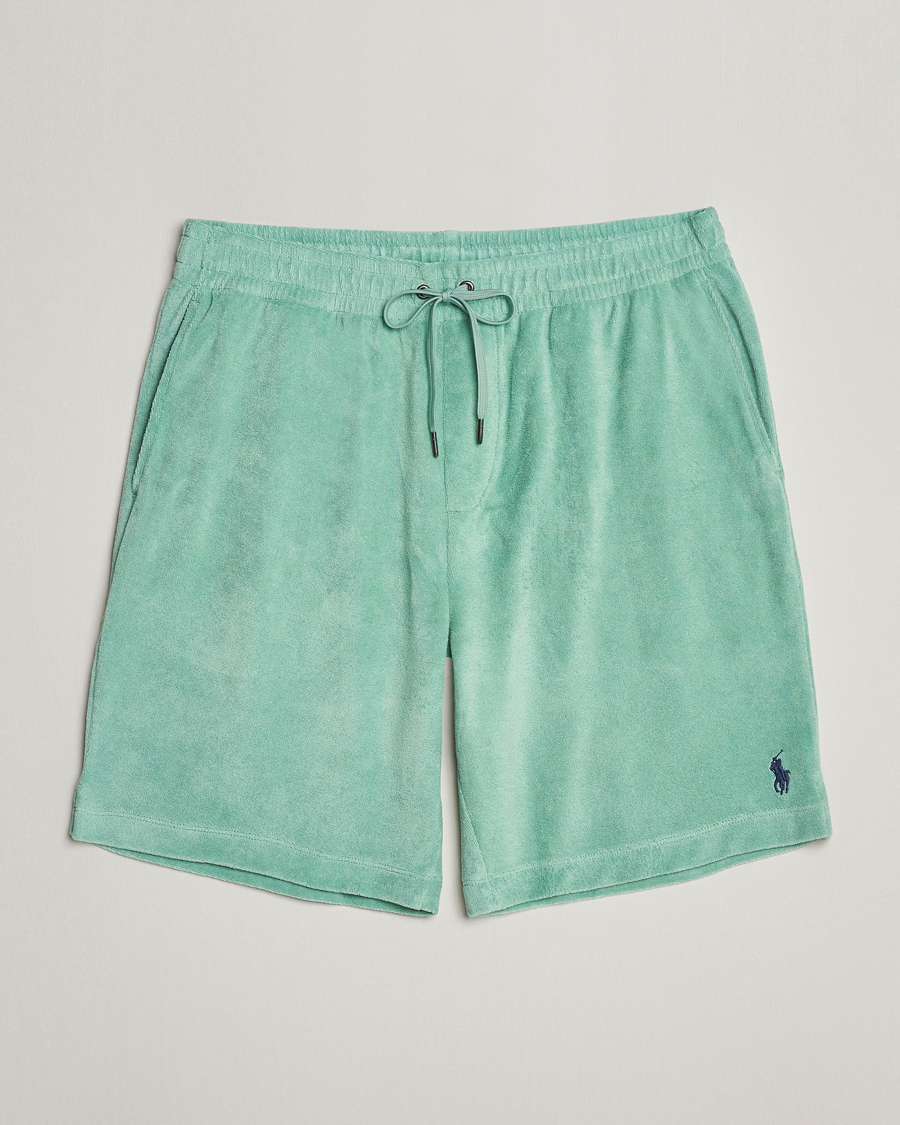 Homme | Shorts | Polo Ralph Lauren | Cotton Terry Drawstring Shorts Celadon