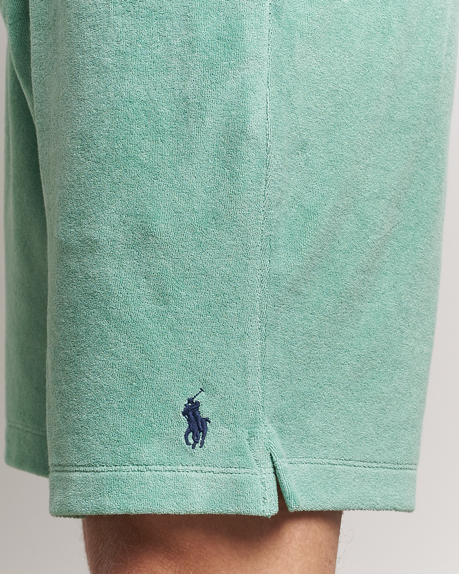 Homme | Shorts | Polo Ralph Lauren | Cotton Terry Drawstring Shorts Celadon