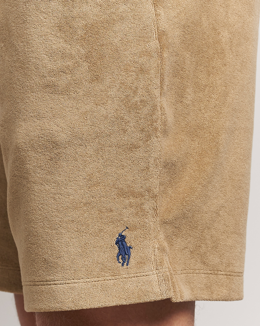 Homme | Shorts | Polo Ralph Lauren | Cotton Terry Drawstring Shorts Coastal Beige