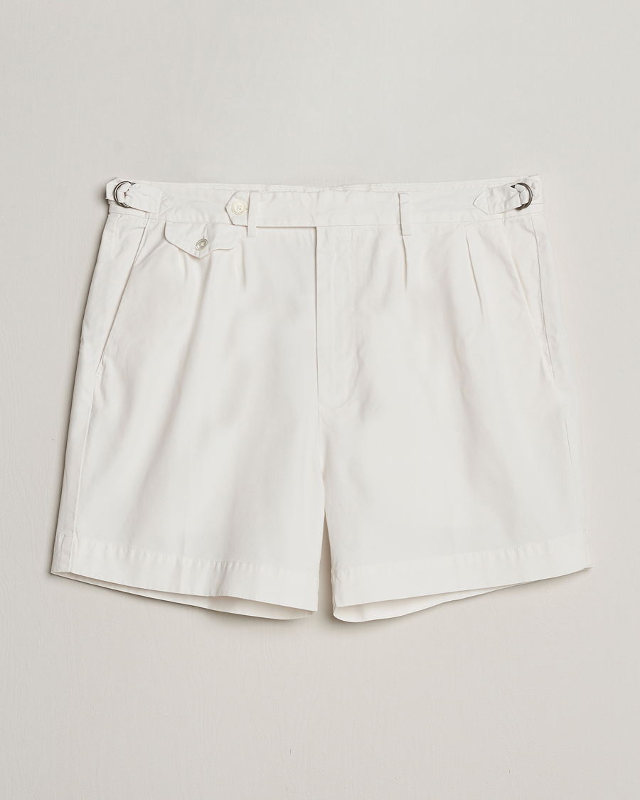 Homme | Shorts | Polo Ralph Lauren | Pleated Featherweight Twill Shorts Deckwash White