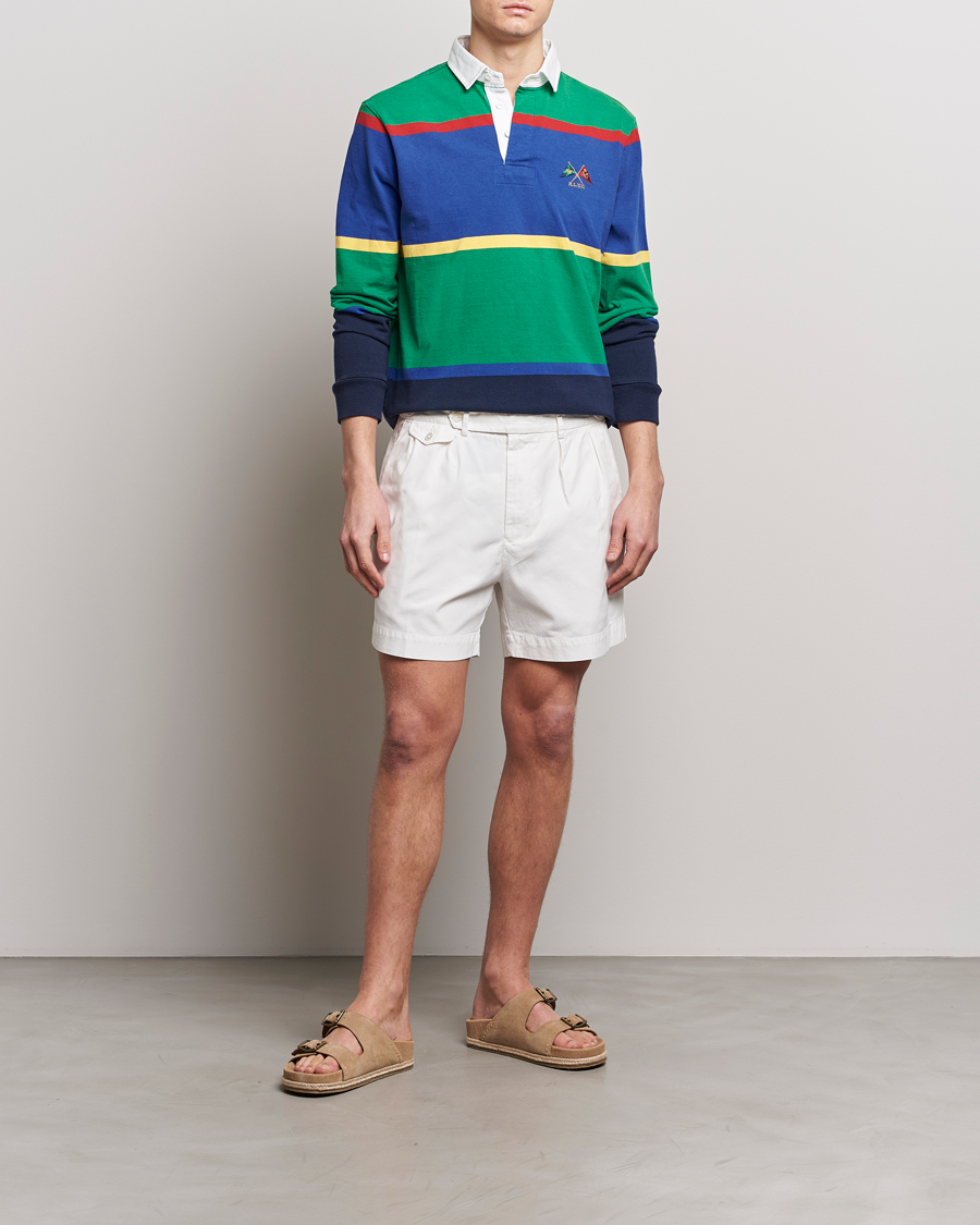 Homme | Shorts | Polo Ralph Lauren | Pleated Featherweight Twill Shorts Deckwash White