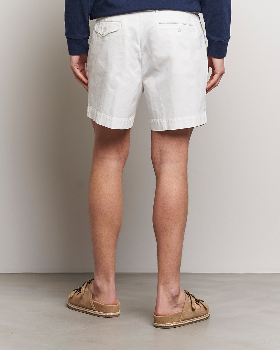 Homme | Shorts | Polo Ralph Lauren | Pleated Featherweight Twill Shorts Deckwash White