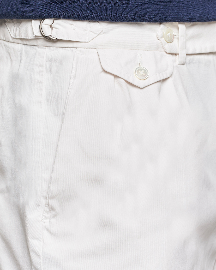 Homme | Shorts | Polo Ralph Lauren | Pleated Featherweight Twill Shorts Deckwash White