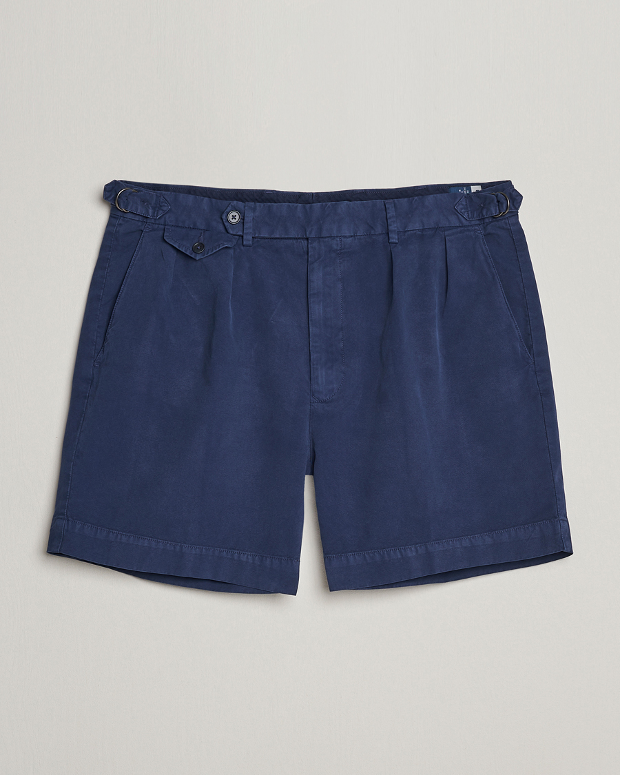 Homme | Shorts | Polo Ralph Lauren | Pleated Featherweight Twill Shorts Newport Navy