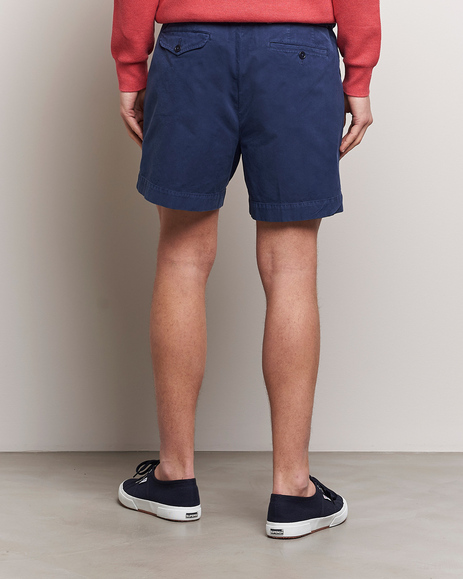 Homme | Shorts | Polo Ralph Lauren | Pleated Featherweight Twill Shorts Newport Navy