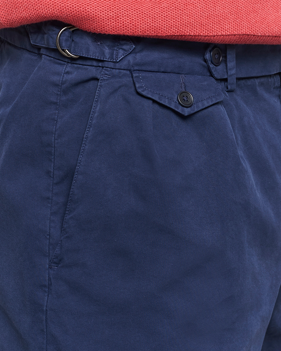 Homme | Shorts | Polo Ralph Lauren | Pleated Featherweight Twill Shorts Newport Navy