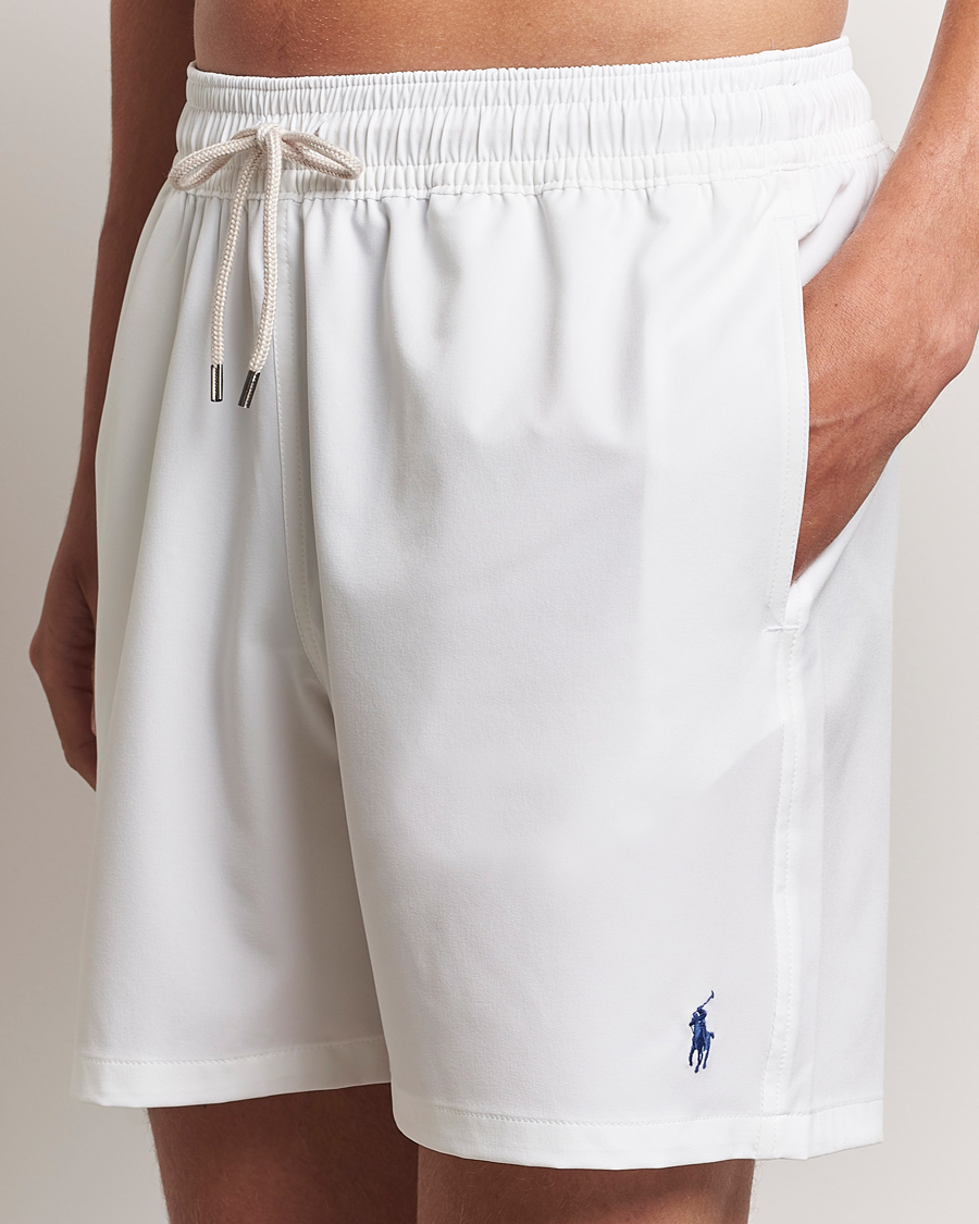 Homme | Maillots De Bain | Polo Ralph Lauren | Recycled Traveler Boxer Swimshorts White/Liberty