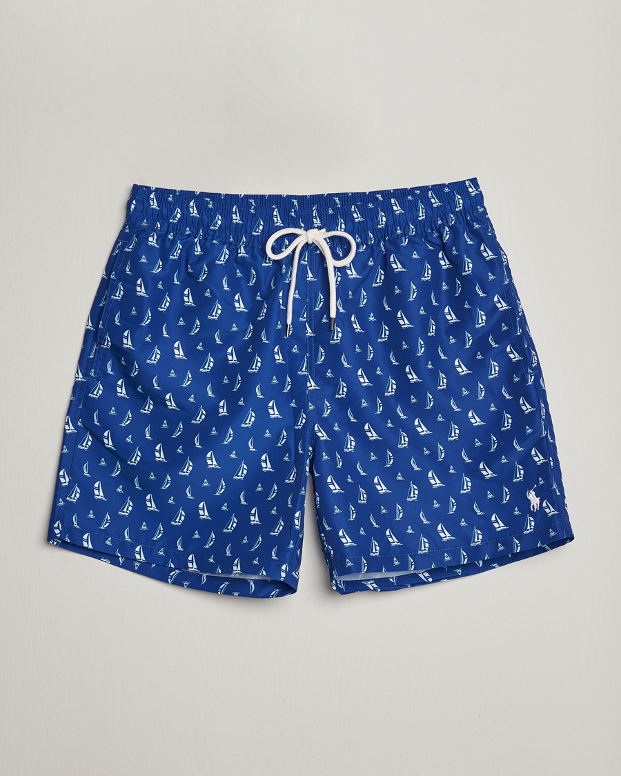 Homme | Maillots De Bain | Polo Ralph Lauren | Recycled Traveler Printed Swimshorts Blue Sail