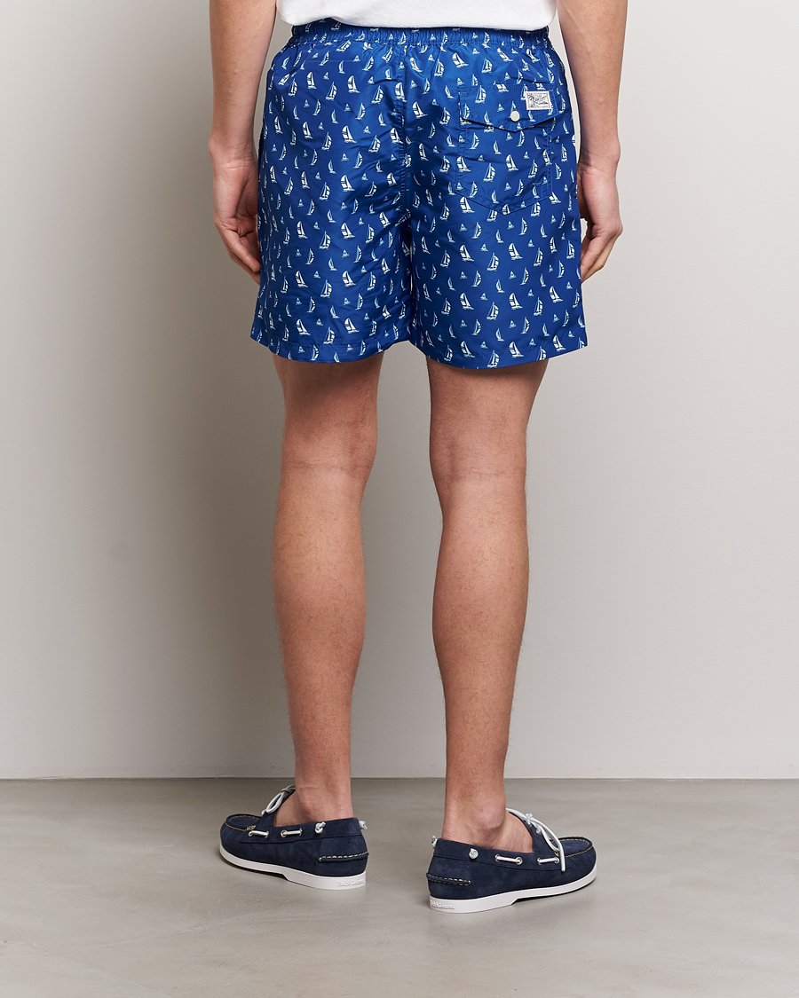 Homme | Maillots De Bain | Polo Ralph Lauren | Recycled Traveler Printed Swimshorts Blue Sail