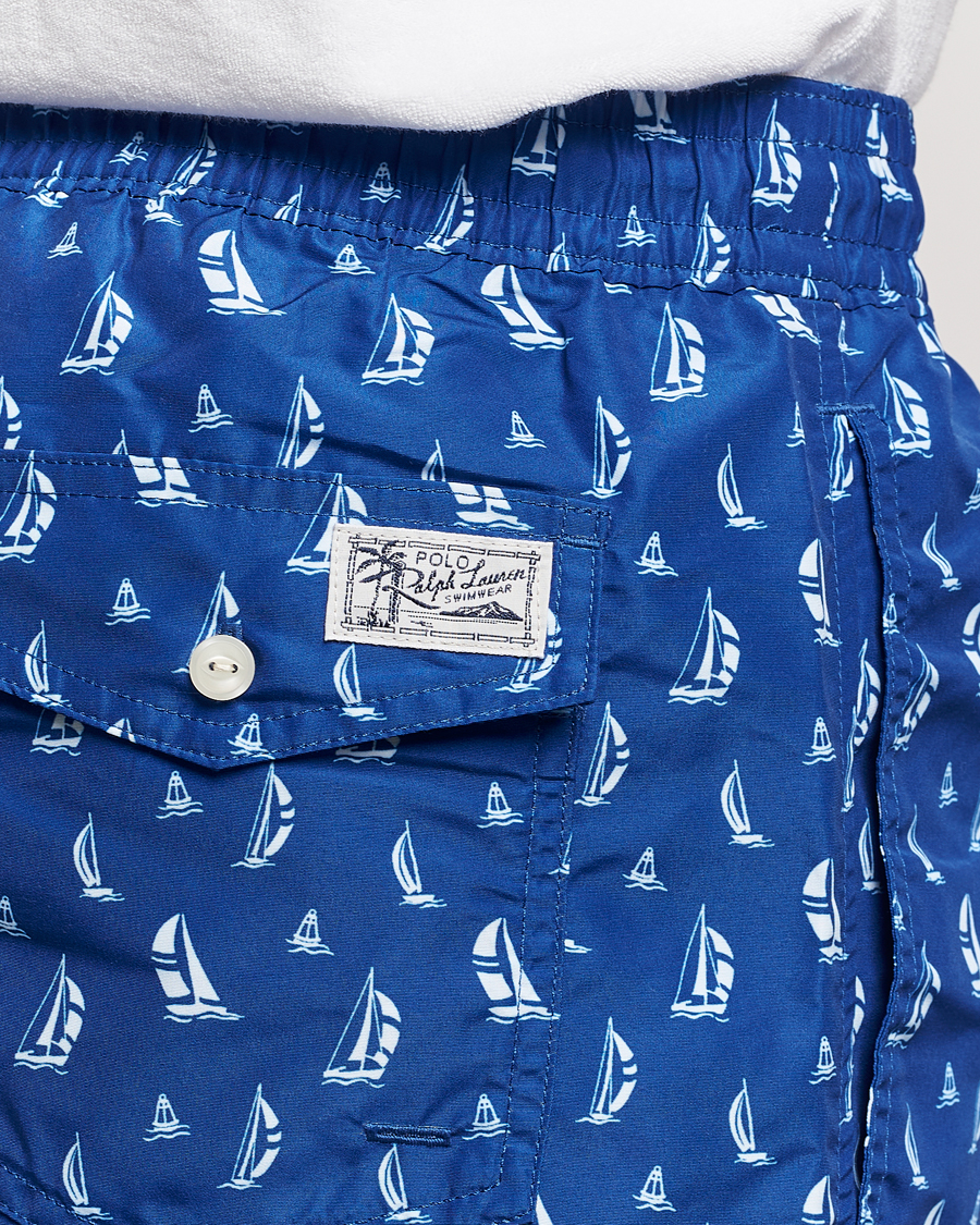 Homme | Maillots De Bain | Polo Ralph Lauren | Recycled Traveler Printed Swimshorts Blue Sail
