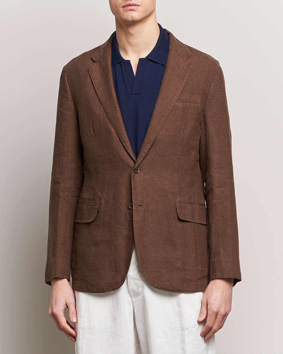 Homme | Blazers En Lin | Polo Ralph Lauren | Linen Sportcoat Chestnut