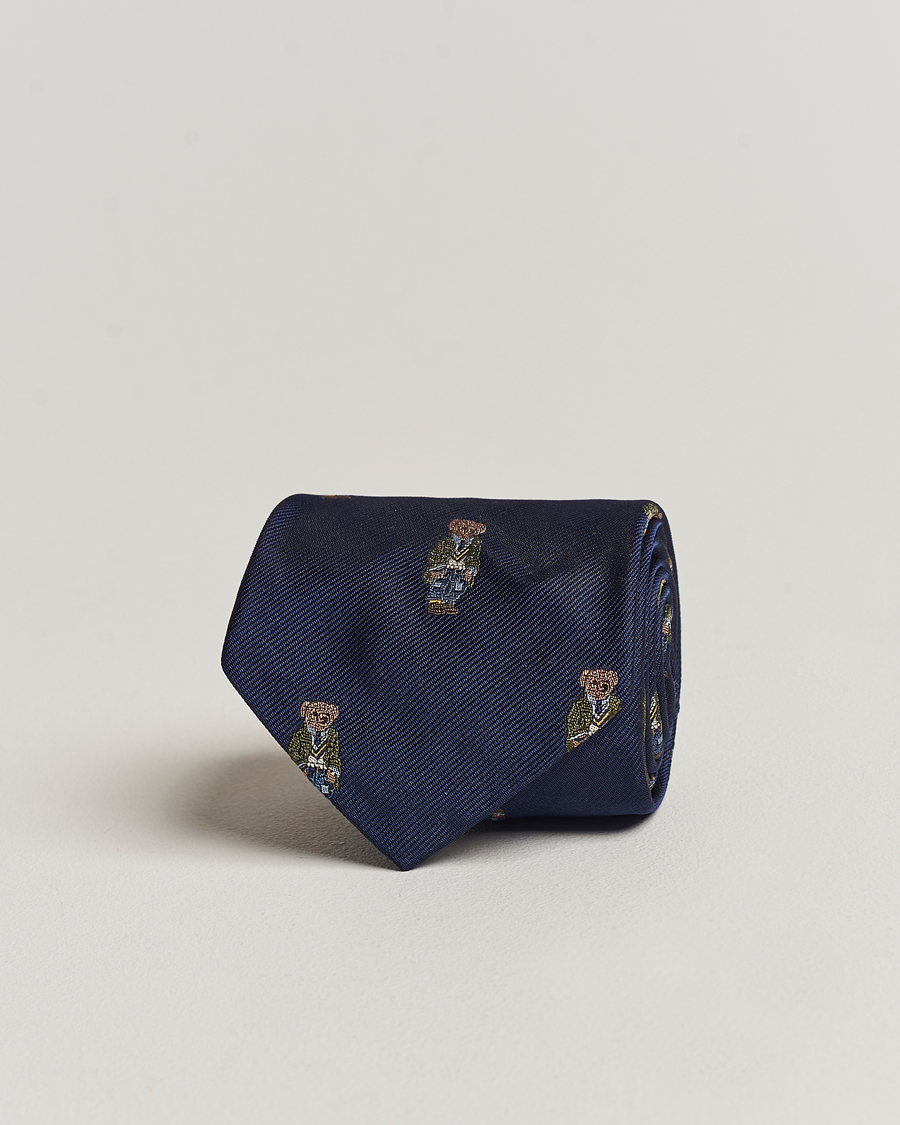 Homme | Polo Ralph Lauren Heritage Bear Tie Navy | Polo Ralph Lauren | Heritage Bear Tie Navy