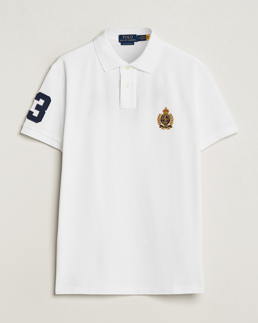 Homme | Polos | Polo Ralph Lauren | Custom Slim Fit Match Club Polo White