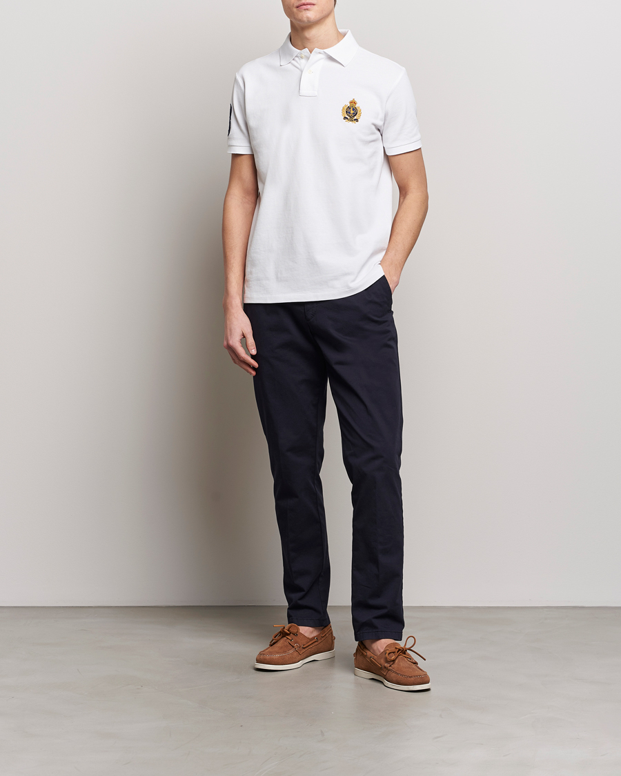 Homme | Polos | Polo Ralph Lauren | Custom Slim Fit Match Club Polo White