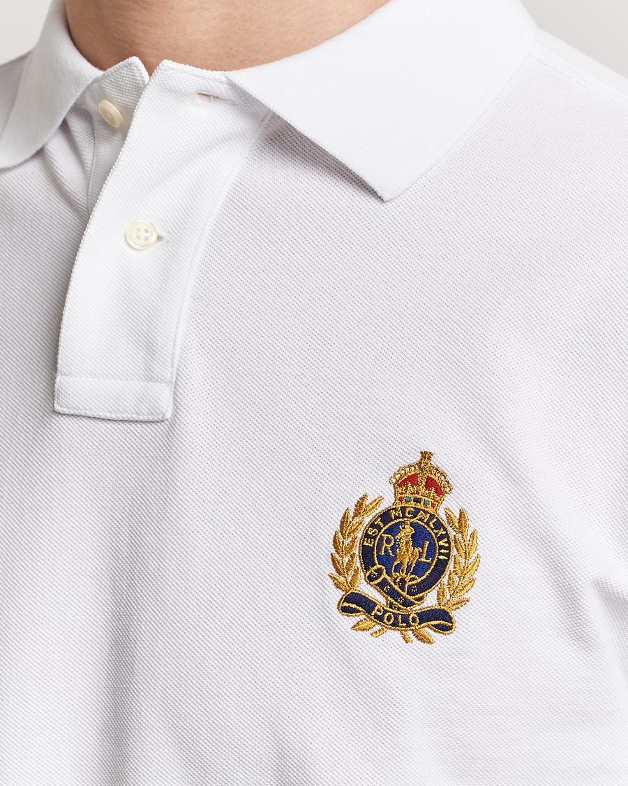 Homme | Polos | Polo Ralph Lauren | Custom Slim Fit Match Club Polo White