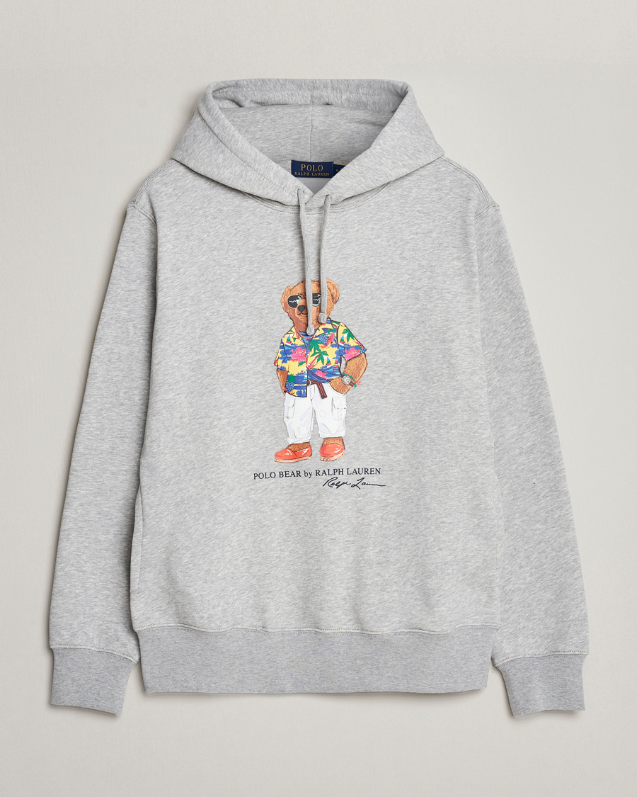 Homme | Pulls Et Tricots | Polo Ralph Lauren | Printed Beach Bear Hoodie Andover Heather