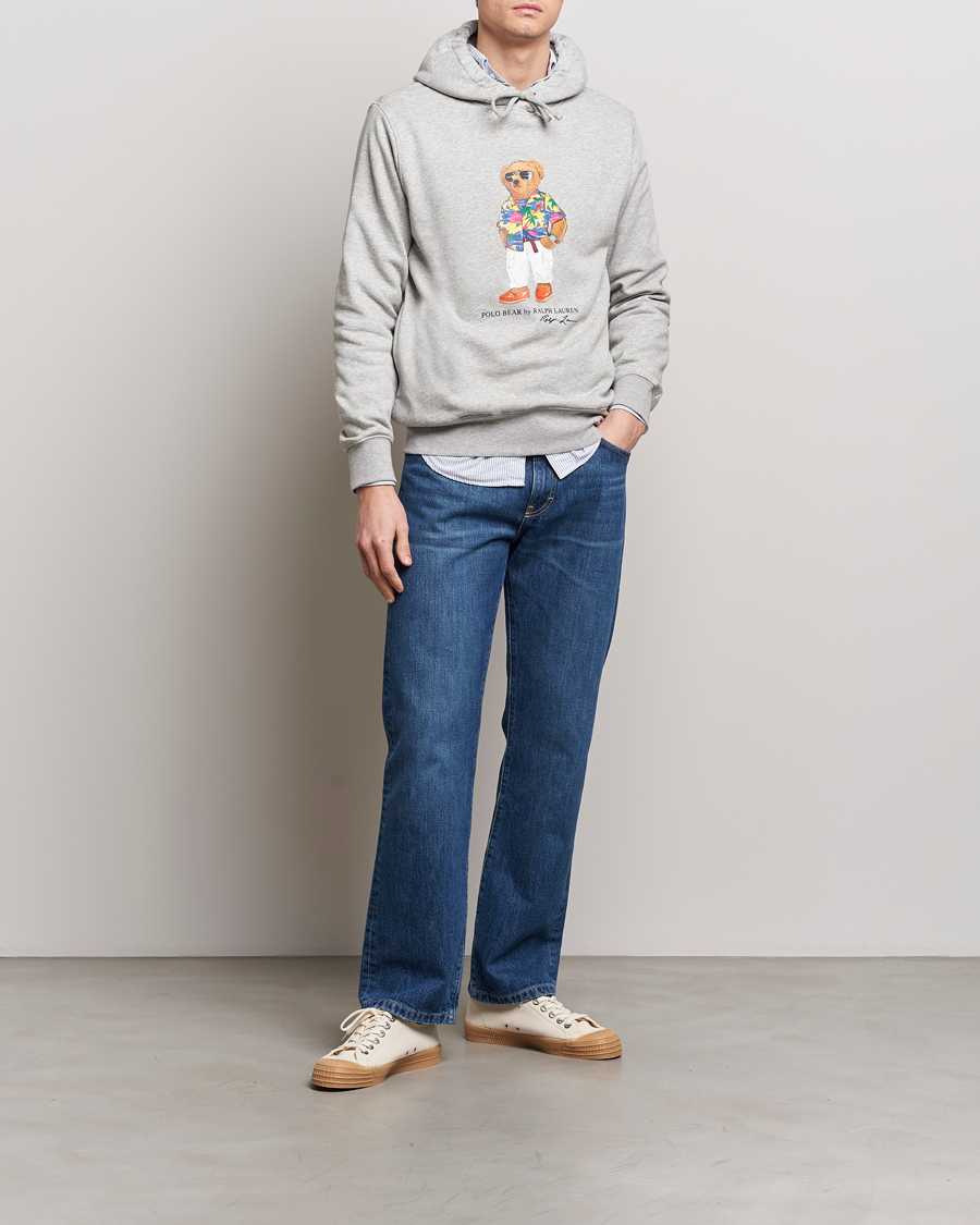 Homme | Pulls Et Tricots | Polo Ralph Lauren | Printed Beach Bear Hoodie Andover Heather