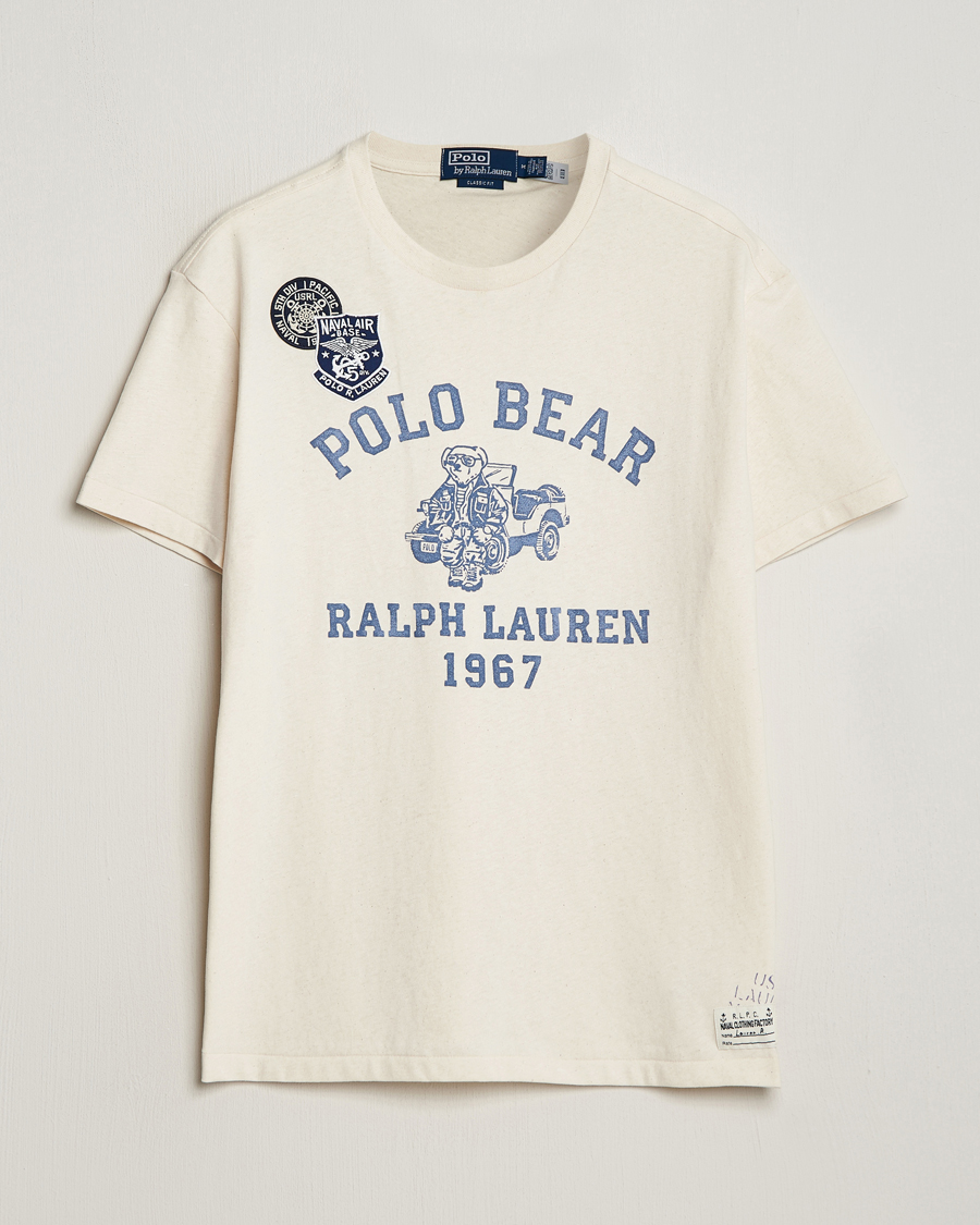 Homme | T-shirts | Polo Ralph Lauren | Graphic Printed Crew Neck T-Shirt Deckwash White