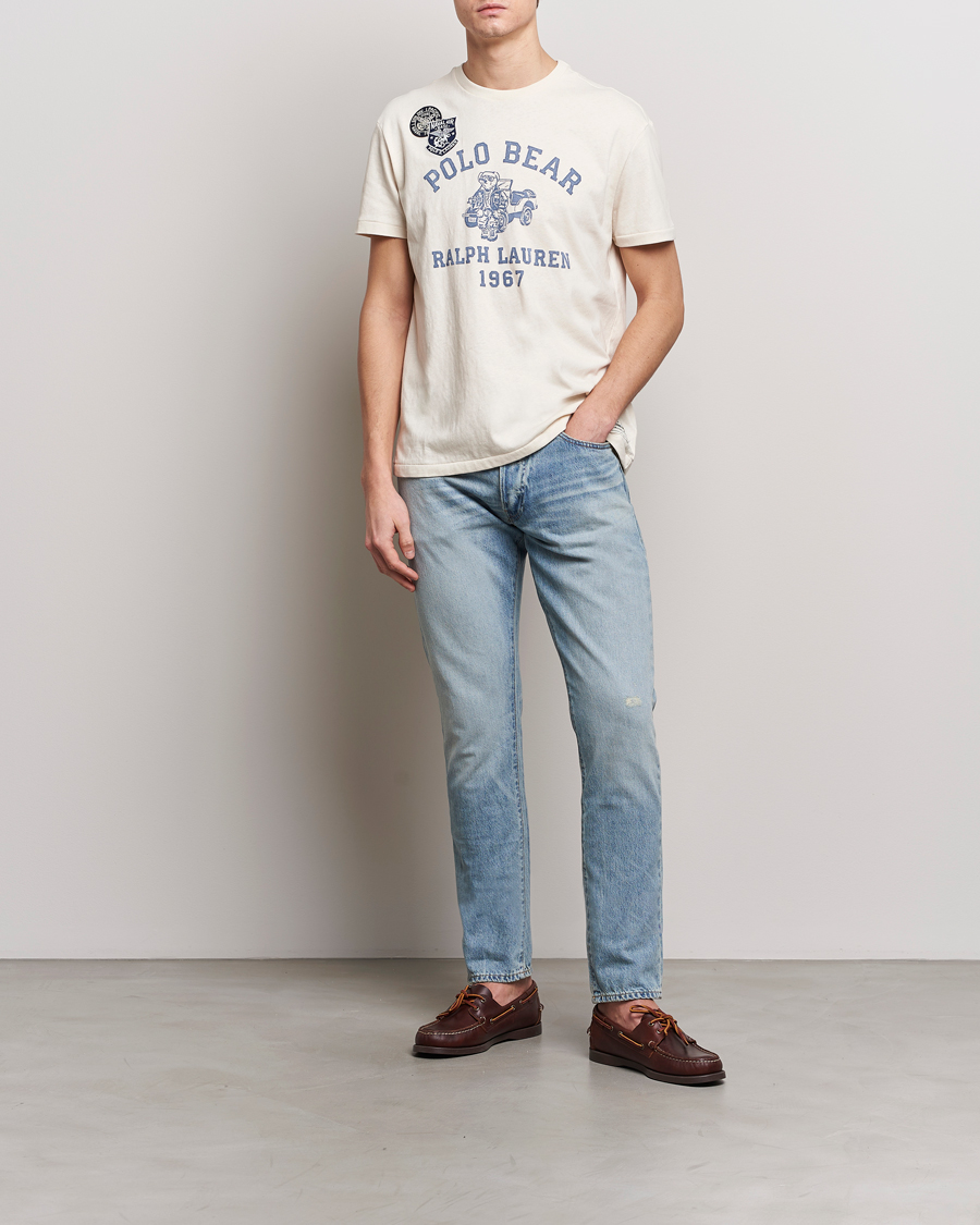 Homme | T-shirts | Polo Ralph Lauren | Graphic Printed Crew Neck T-Shirt Deckwash White