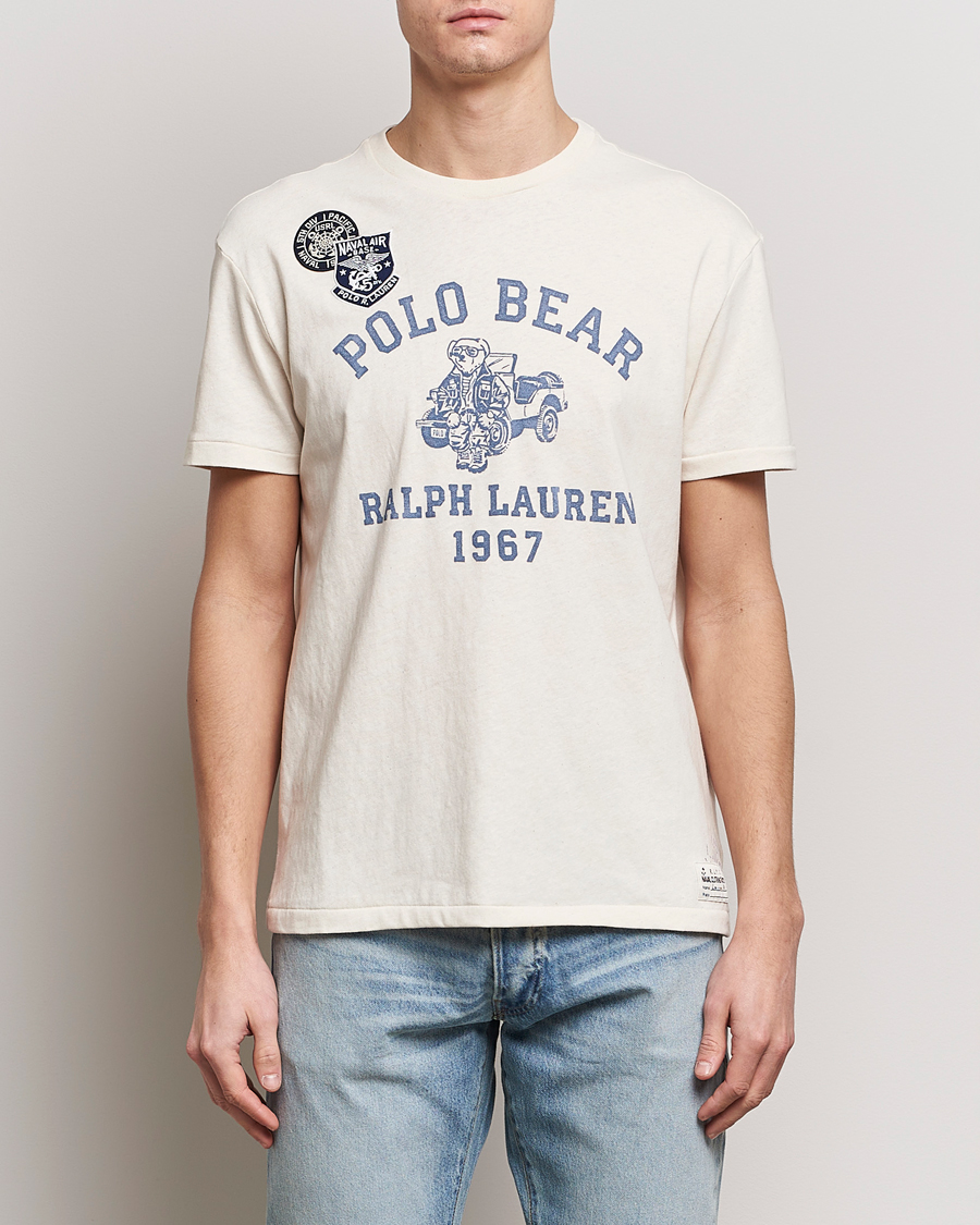 Homme | T-shirts | Polo Ralph Lauren | Graphic Printed Crew Neck T-Shirt Deckwash White