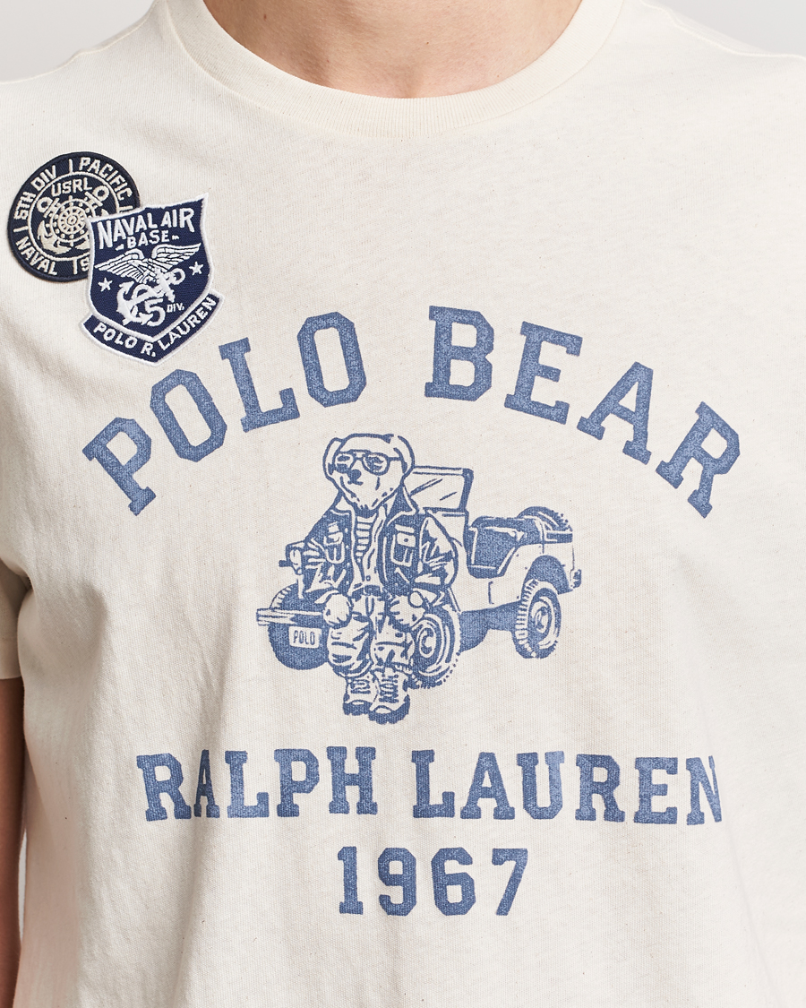 Homme | T-shirts | Polo Ralph Lauren | Graphic Printed Crew Neck T-Shirt Deckwash White