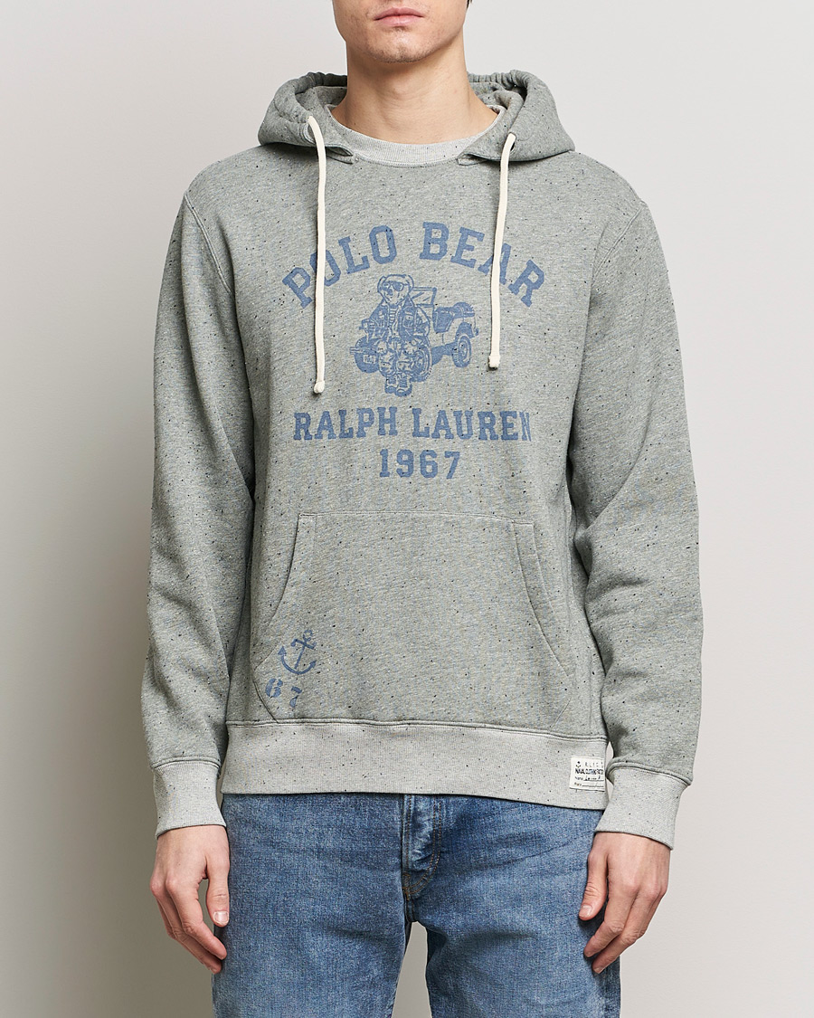 Men | Hooded Sweatshirts | Polo Ralph Lauren | Graphic Printed Vintage Fleece Hoodie Loft Heather