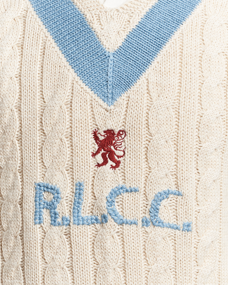 Homme | Pulls Et Tricots | Polo Ralph Lauren | Cotton/Cashmere Cricket Knitted Sweater Parchment Cream
