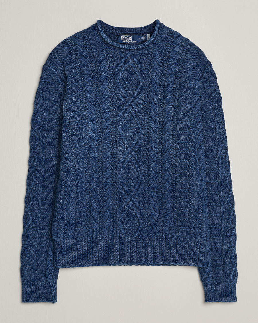Homme | Pulls Et Tricots | Polo Ralph Lauren | Cotton Fisherman Sweater Indigo