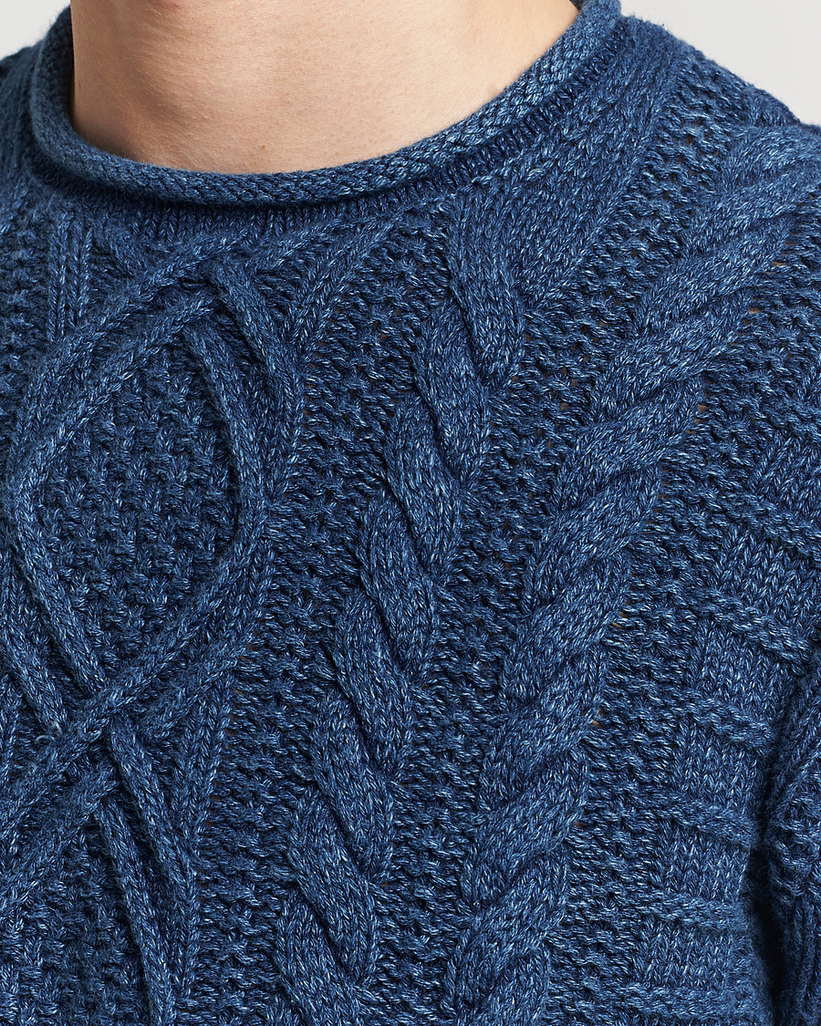 Homme | Pulls Et Tricots | Polo Ralph Lauren | Cotton Fisherman Sweater Indigo