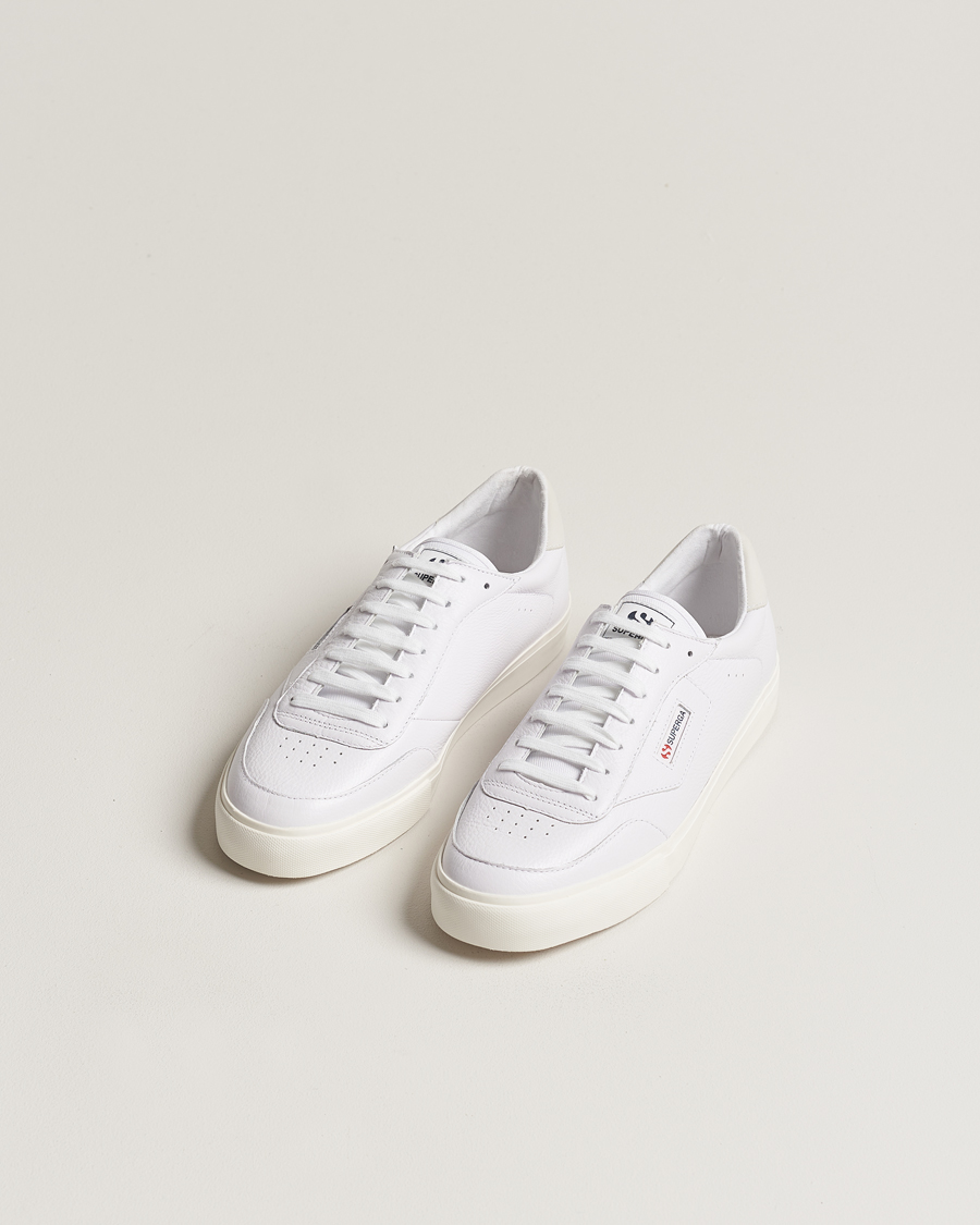 Homme | Superga 3843 Leather Sneaker White | Superga | 3843 Leather Sneaker White