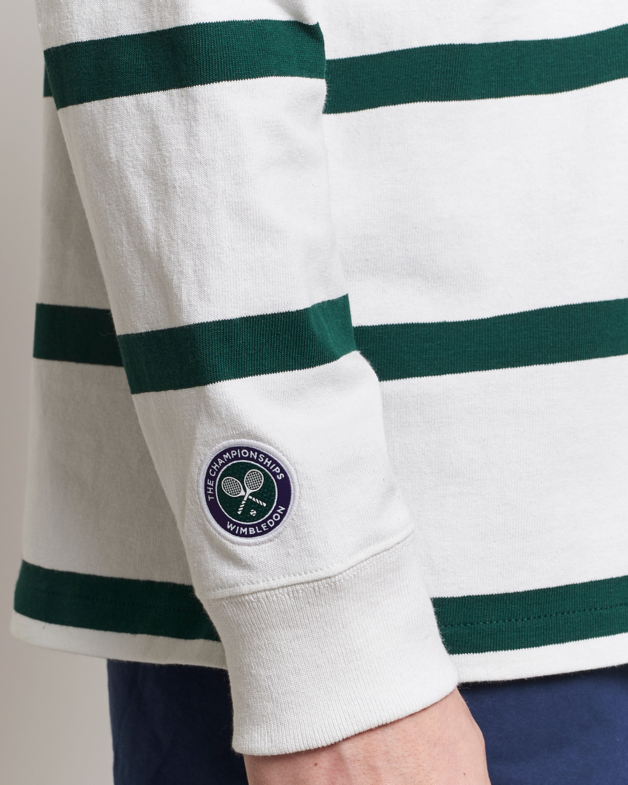Homme | Pulls Et Tricots | Polo Ralph Lauren | Wimbledon Rugby Sweater White/Moss Agate