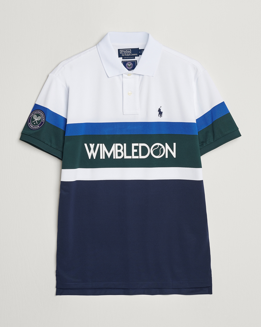 Homme | Polos | Polo Ralph Lauren | Wimbledon Block Custom Slim Fit Polo Refined Navy/Multi