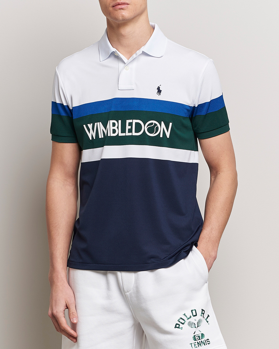 Homme |  | Polo Ralph Lauren | Wimbledon Block Custom Slim Fit Polo Refined Navy/Multi